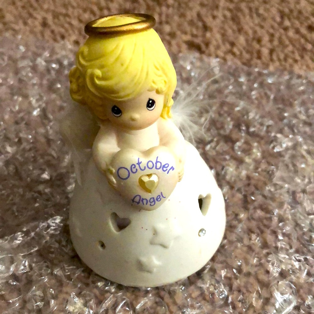 Precious moments angel ornament October
